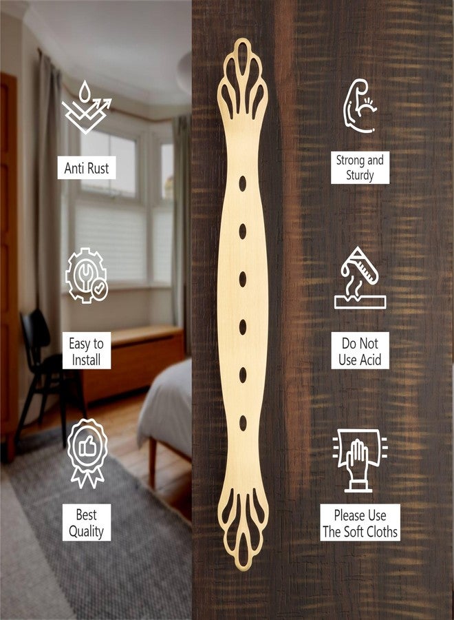 كومباس مقبض باب رئيسي من كومباس | مقابض أبواب للباب الرئيسي | مقابض سحب لجميع أبواب المنزل | المكتب | الفنادق، تشطيب عتيق (PH-108، 12 بوصة) - Image 3